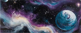 Kép - Festett univerzum (120x50 cm)