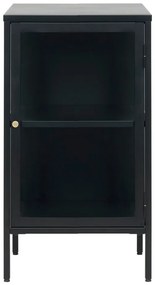 Fekete fém tálalószekrény 45x85 cm Carmel – Unique Furniture