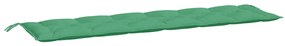 2 db zöld oxford szövet kerti padpárna 200 x 50 x 7 cm