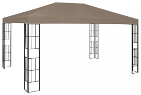 tópszínű pavilon LED fényfüzérrel 4 x 3 m
