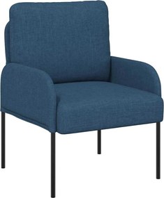 vidaXL Kanapék párnával 55cm Kék Furnér