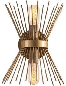 Fali lámpa KIRPI 2xE27/40W/230V arany színben