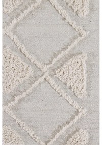 Fehér mosható kézi szövésű pamut szőnyeg 140x200 cm Tribu Natural – Lorena Canals