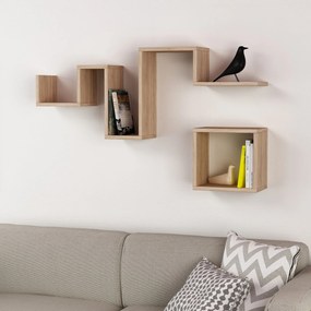 Fali polc Follow - Oak