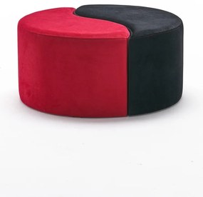 Taburette Alis puff piros és fekete