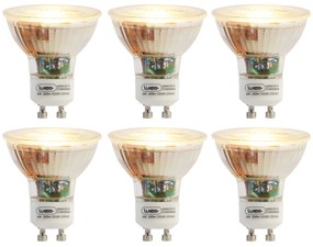 6 db-os GU10 LED izzókészlet 3W 200lm 2200K