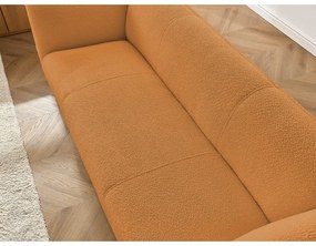 Mustársárga buklé kanapé 242 cm Giorgia – Bobochic Paris