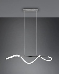 Ezüstszínű fém LED dimmelhető függőlámpa Argos – Reality