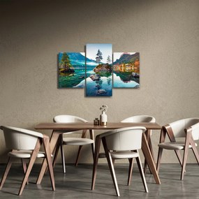 Kép - Lake Hintersee, Bajor - Alpok, Ausztria (90x60 cm)