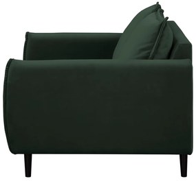 Sötétzöld bársony kanapé 138 cm Juli – Ropez