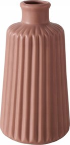 Kézzel Festett Kerámia Váza 17 CM Átmérő 9,5 CM Rózsaszín