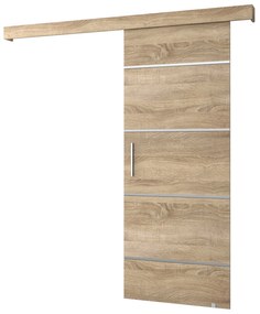 Tolóajtó 90 cm Sharlene IV (szonoma tölgy + szonoma tölgy + ezüst). 1043773