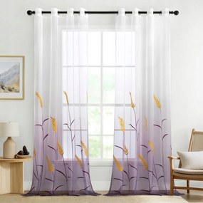Függöny Kész Fátyol 140x260 a Nappaliba Hímzett Ombre átvezetők 2db