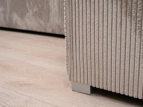 AKCIÓ Bézs sarokkanapé SMART COSARO, kétoldalas + 2 db párna INGYEN II. osztály