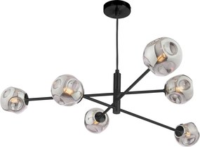 Dar Lighting modern függeszték vignette matt fekete füstös darvig0622-28