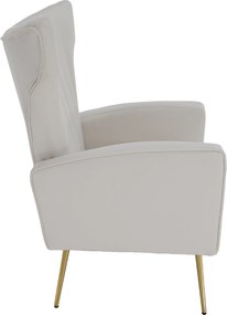 Relaxfotel, bézs Velvet szövet, BARET