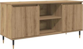 vidaXL TV szekrény Artisan tölgy 104 x 35 x 50 cm Faanyag