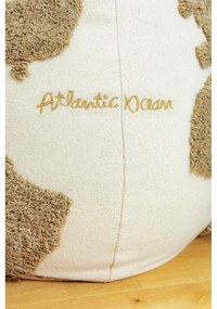 Zöld-krémszínű gyerek babzsákfotel World Map – Lorena Canals