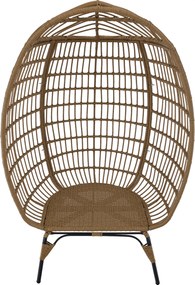 Rattan fotel, természetes/fekete/bézs, KARMEN