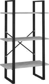 vidaXL szürke forgácslap tárolópolc 60 x 30 x 105 cm