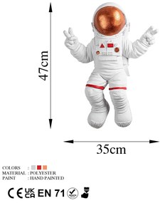 Fali Dekoráció, Peace Sign Astronaut - 3