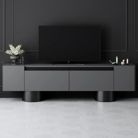 TV szekrény Bohem - Anthracite, Black