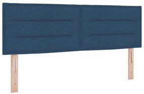 Boxspring ágy matraccal Kék 140x200 cm Szövet