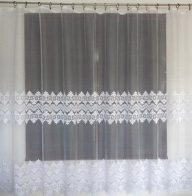 Mg Függöny 619/89 Fehér 500x180 készre szerelt M szalaggal