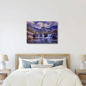 Vízesések képe (üvegen) (70x50 cm)