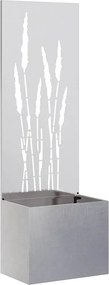 vidaXL Kertvédő vászon Ezüst 50 x 140 cm Rozsdamentes acél