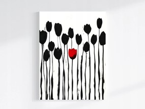 Vászonkép Canvas Grafika Természet Kert Virágok Tulipánok Modern 75x100