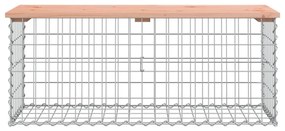 tömör duglászfenyő gabion kerti pad 103x44x42 cm