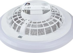 Mennyezeti ventilátor fehér,LED-del, KELVINBEN dimmelhető távirányítóval (48,5CM)