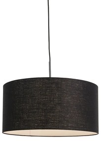 Modern lógólámpa fekete fekete árnyékolóval 50 cm - Combi 1