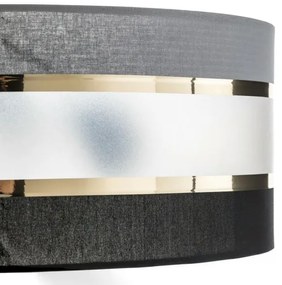 Csillár rúdon HELEN 3xE27/15W/230V fekete/szürke/arany