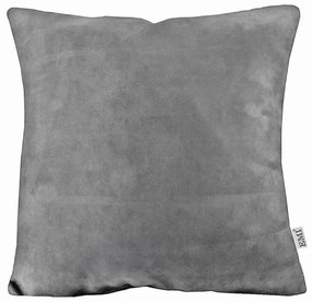 EMI szürke velúr díszpárna, Párna 45x45 cm