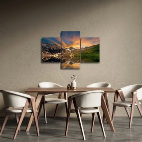 Kép - Visszaverődés a hegyi tóban (90x60 cm)