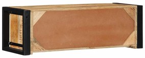 tömör nyers mangófa TV-szekrény 80x30x25 cm