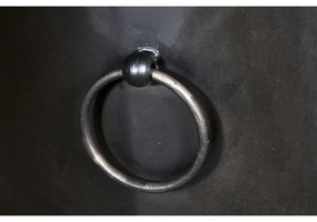 Fekete fém bortartó szekrény, palackok száma 9, 60x85 cm Luni – Interia Home &amp; Living