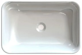 Sapho - Aláépíthető mosdó ASOFFI 55x37 cm márvány/fehér