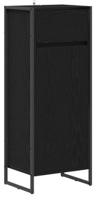 vidaXL Fürdőszoba Székény Fekete tölgy 40 x 30 x 100 cm Faanyag