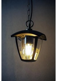 Lámpa Kerti lámpatest MARINA-P, E27, MAX. 20W, IP54, AC220-240V, 50-60Hz, akasztott, fekete