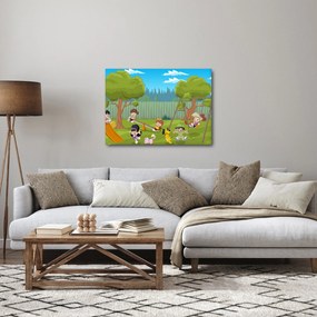Kép - gyerekek a játszótéren (70x50 cm)