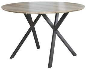 Zondo Jedálenský stôl Papago (pre 4-6 osôb) (dub sivý + čierna). 1034324