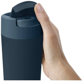Sötétkék-antracitszürke utazóbögre 450 ml Sipp – Joseph Joseph