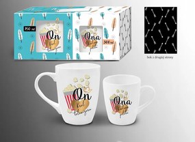 2 Db-os Bögre Szett 750/300 Ő A Tv Királya Ő....