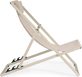 Bézs fém kerti napozóágy Taylor – Bizzotto