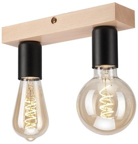 Felületre szerelhető csillár VITO 2xE27/60W/230V tölgy