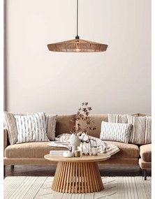 Lucide 10413/70/72 - Csillár zsinóron YUNKAI 1xE27/60W/230V átm. 70 cm barna