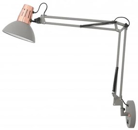 Lámpa Fali lámpatest ARTEMIA+ kapcsolóval, 2157, AC220-240V, 50/60Hz, 1*E27, max.40W, IP20, egyes, szürke